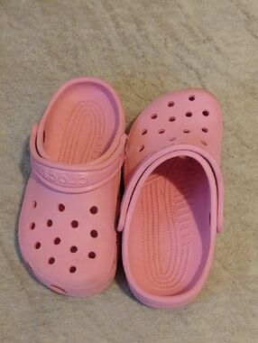 Classic Kids Pink Clog Shoes - Crocs Style